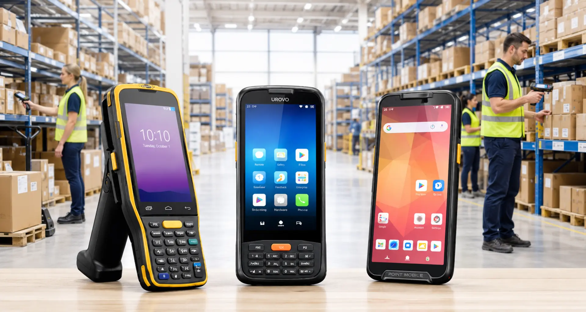 Warehouse scanners used for stocktake, receipting, picking and dispatching
